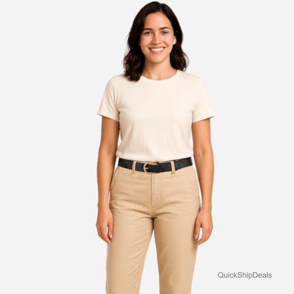 Vegan Cork Belt with Nickel-Free Buckle, Lightweight & Eco-Friendly